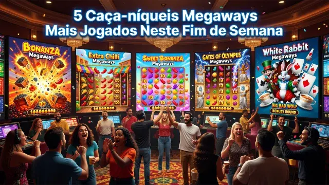 5 Caça-níqueis Megaways Mais Jogados Neste Fim de Semana